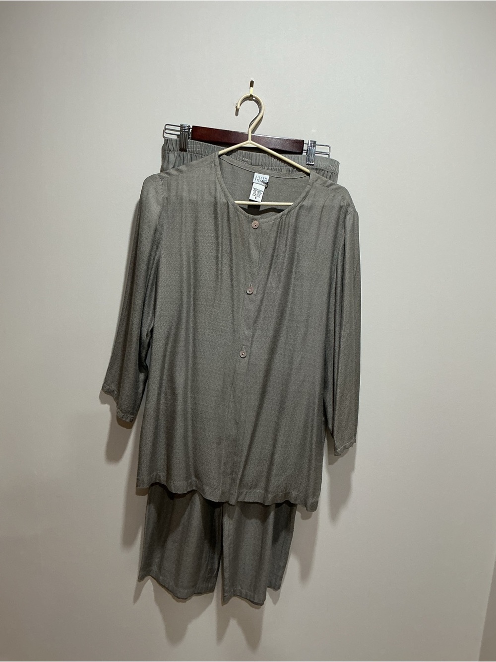 Eileen Fisher two piece lounge set size small